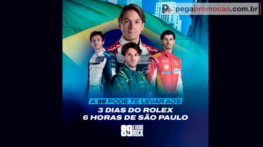 Banner da Promoção 89FM WEC 6 Horas de São Paulo