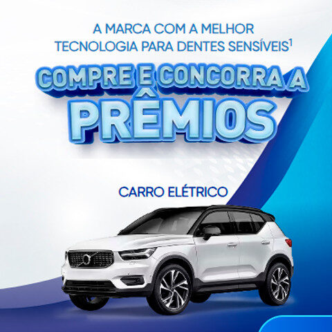 promoção sensodyne carro