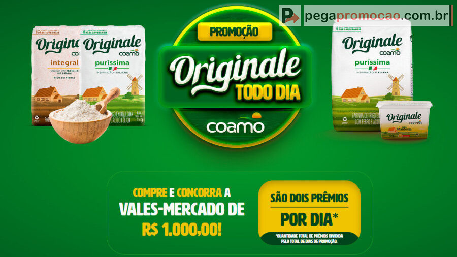 Banner da Promoção Originale Coamo Todo Dia 2025