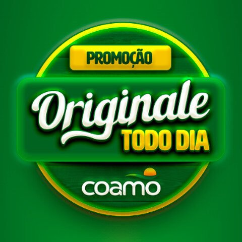 Banner quadrado da Promoção Originale Coamo Todo Dia 2025