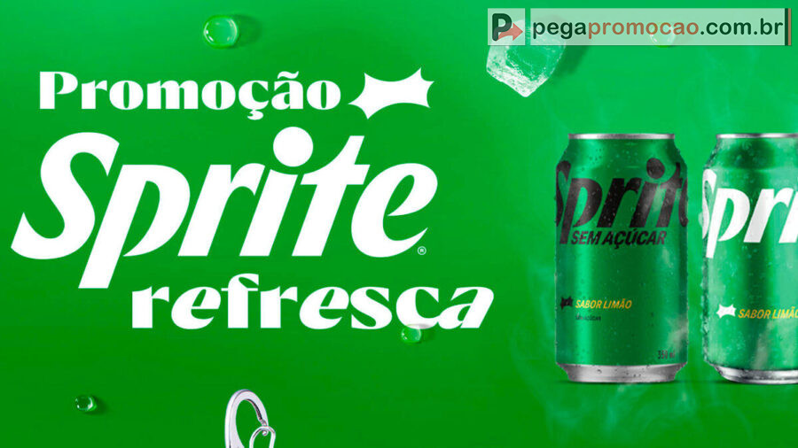 Banner da Promoção Sprite Refresca: Ganhe Chaveiro Exclusivo