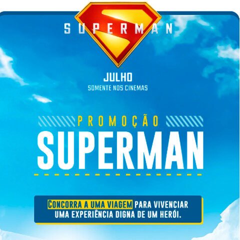 Banner quadrado da Promoção Superman DC
