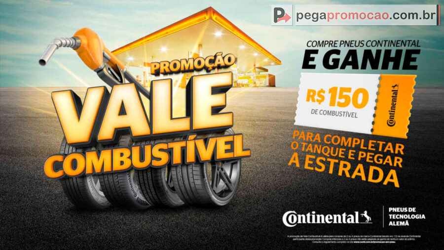 Banner da Promoção ContinentaVale Combustível 2025 