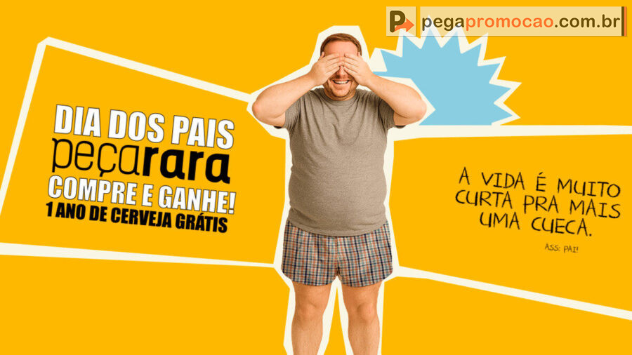 Banner da Promoção Dia dos Pais no Brechó Peça Rara 2025