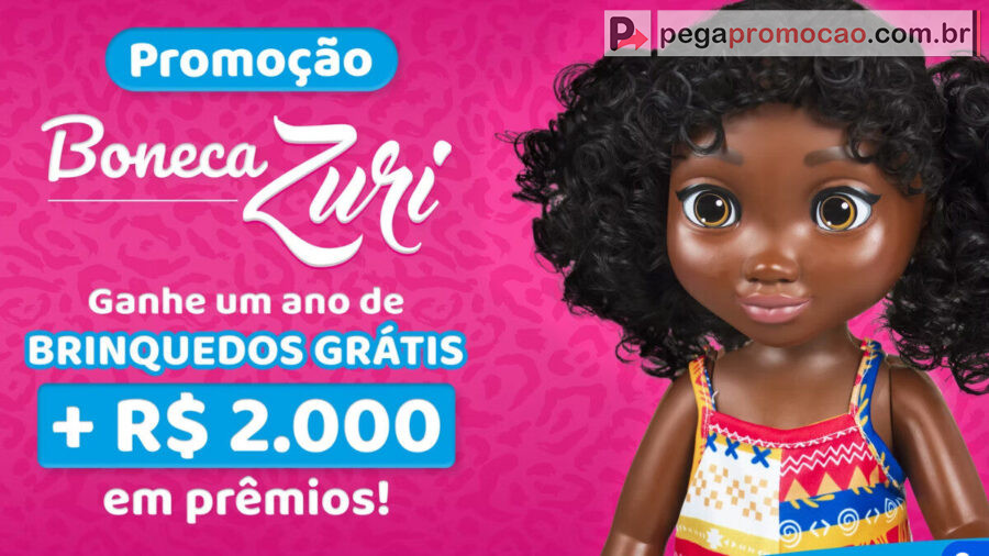 Banner da Promoção Boneca Zuri Novabrink 2025