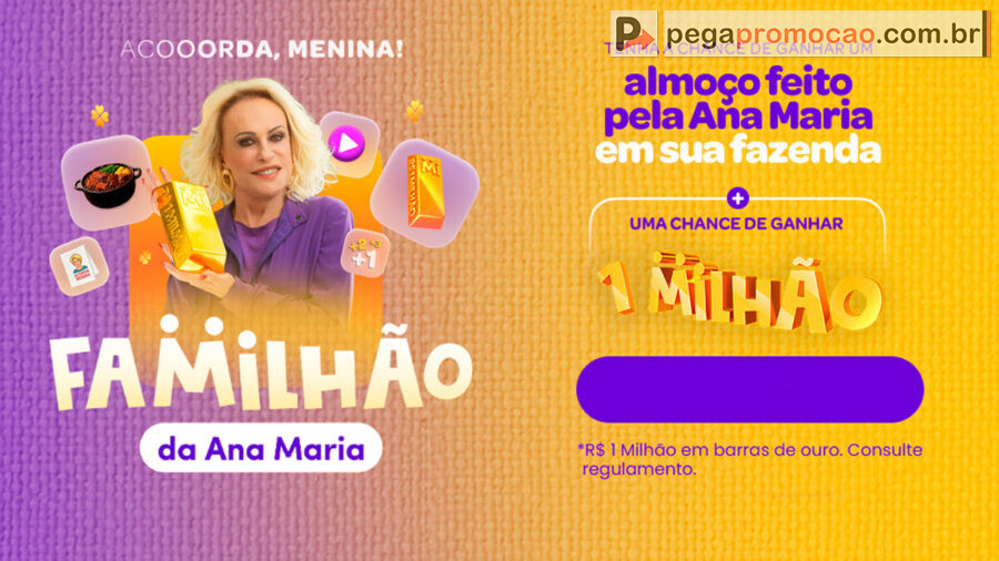 Banner da Familhão da Ana Maria Braga