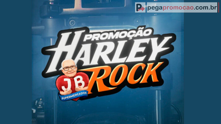 Banner da Promoção JB Supermercados 2025 Sorteia Moto Harley-Davidson