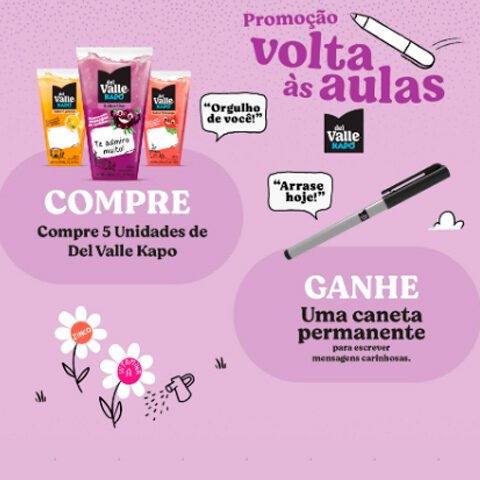 Banner quadrado da Promoção Del Valle Kapo 2025 Compre Ganhe