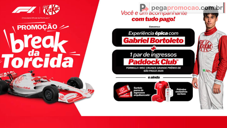 Promoção KitKat Break da Torcida F1 2025