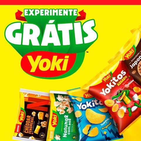 Banner quadrado da Promoção Yoki Experimente Grátis: Cashback de até R$60