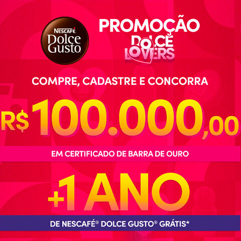 Banner quadrado da Promoção Nescafé Dolce Gusto 2025 Dolce Lover 