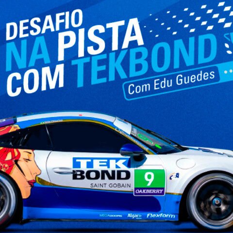 Banner quadrado da Promoção Desafio Na Pista com Tekbond