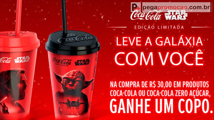 Banner da Promoção Star Wars Coca-Cola