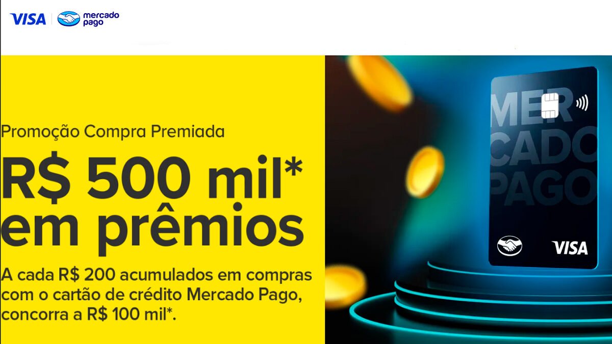 Banner da Promoção Mercado Pago Visa: Compra Premiada