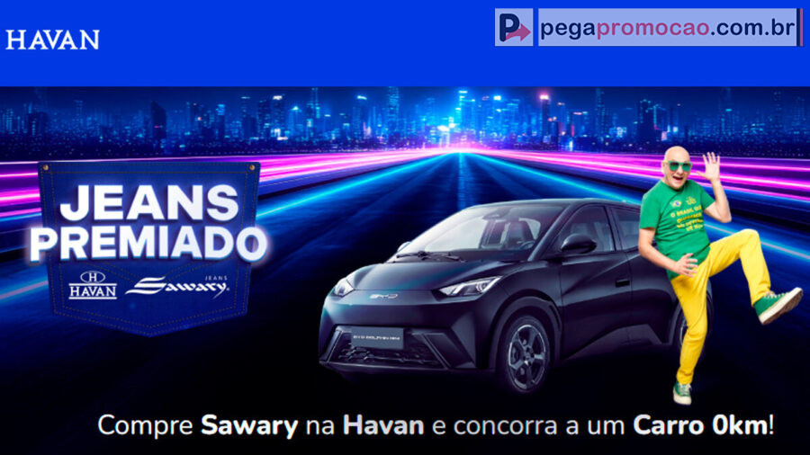 Banner da Promoção Havan Jeans Premiado