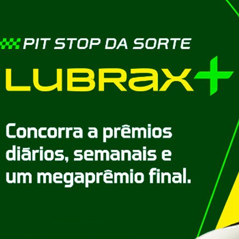 Banner quadrado da Promoção Pit Stop da Sorte Lubrax