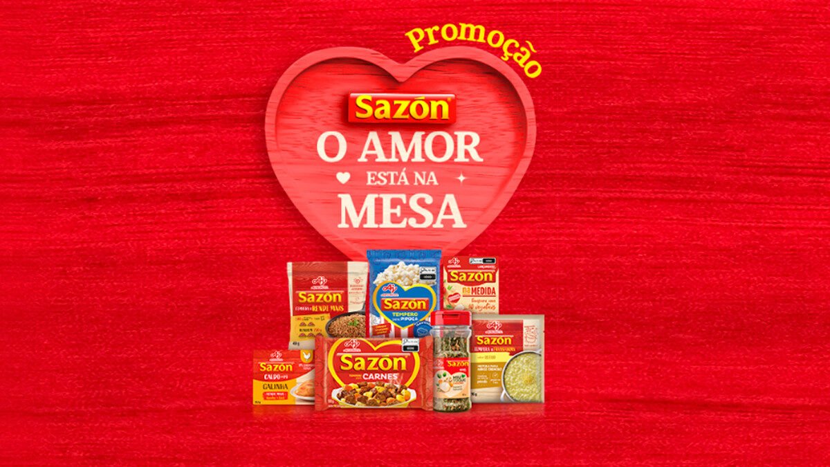 Banner da Promoção Sazón O Amor Está na Mesa