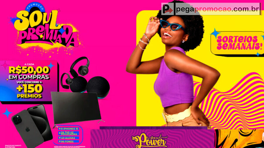 Banner da Promoção Soul Power Premiada