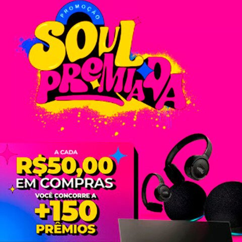 Banner quadrado da Promoção Soul Power Premiada
