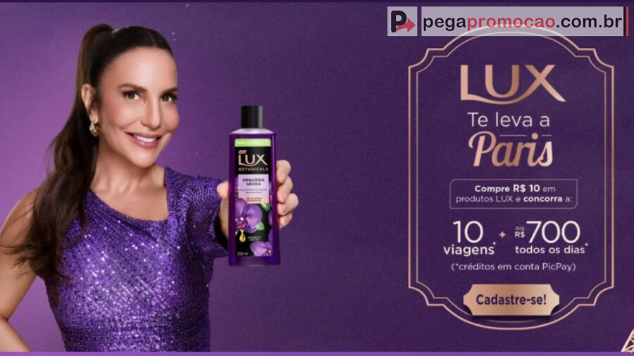 Banner da Promoção Lux Te Leva a Paris 2025