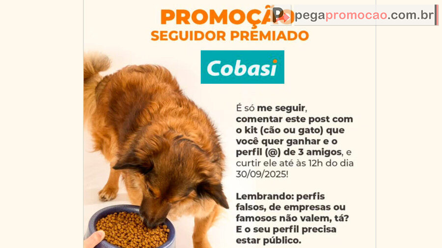 Promoção Seguidor Premiado Kit Joy Cobasi 2025: Ganhe Kits para seu Pet!