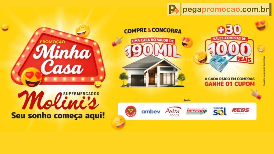 Banner da Promoção Minha Casa Molini's 2025