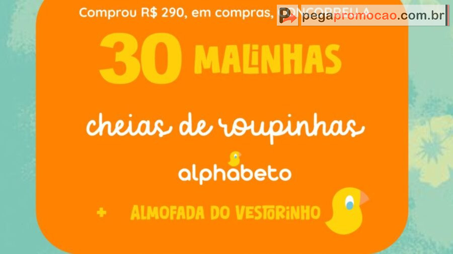 Banner da Promoção Minha Malinha Alphabeto