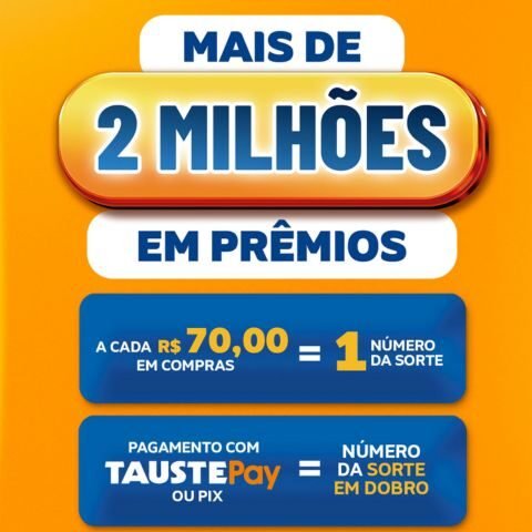Banner quadrado da Promoção Tauste 2025 Futuro Premiado 