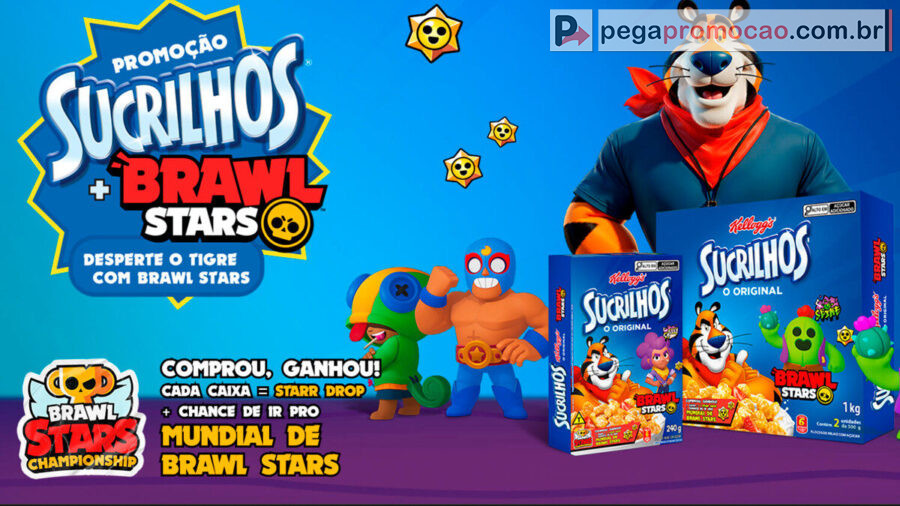 Banner da Promoção Sucrilhos Brawl Stars