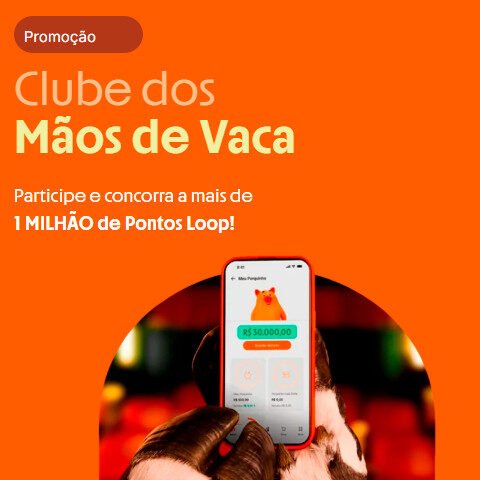 Banner quadrado da Promoção Banco Inter Clube dos Mãos de Vaca