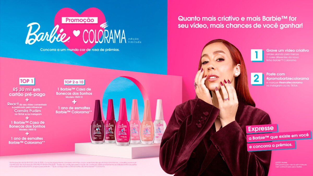 Banner da Promoção Barbie Colorama