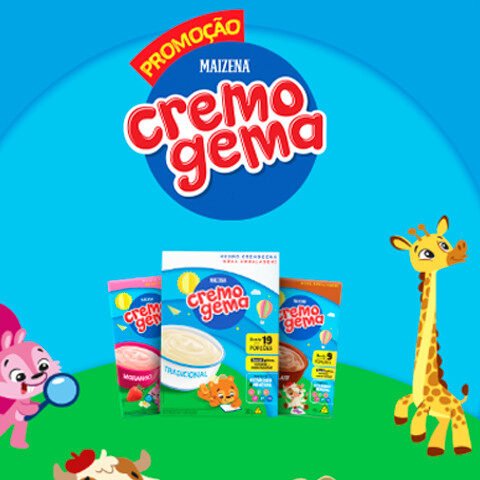 Banner quadrado da Promoção Cremogema 2025