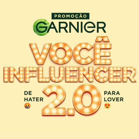 Banner quadrado da Promoção Você Influencer Garnier 2.0