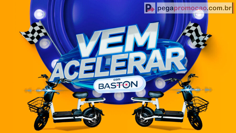 Banner da Promoção Vem Acelerar com Baston 2025: Concorra a Scooters Elétricas!