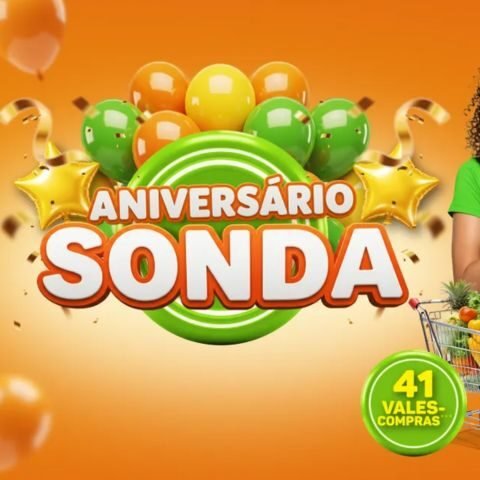 Banner quadrado da Promoção ANIVERSÁRIO SONDA 2025