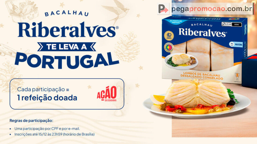 Banner da Promoção RIBERALVES 2025: Ganhe Uma Viagem Para Portugal!