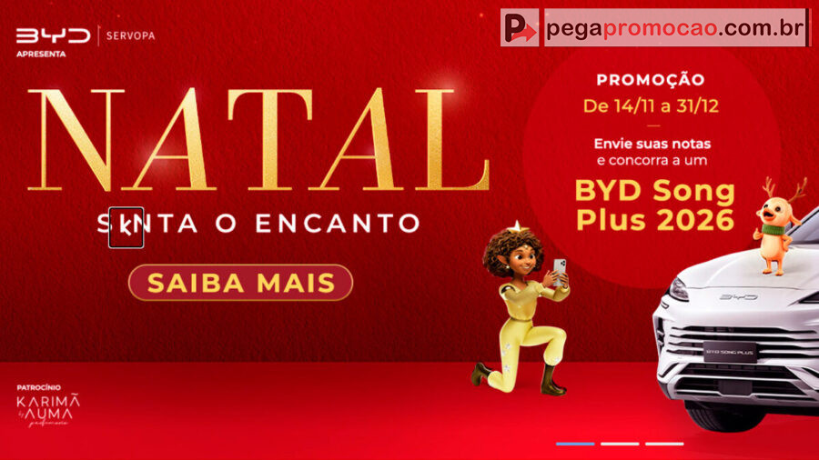 Banner da Promoção Natal Catuaí Shopping Maringá 2025