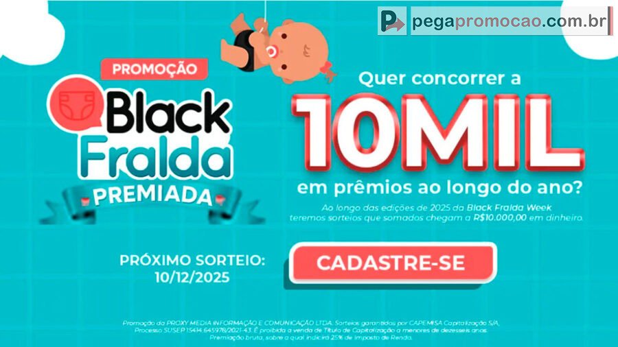 Banner da Promoção Black Fralda 2025