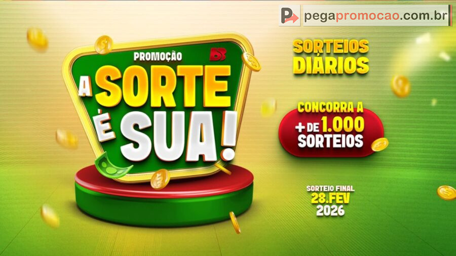 Banner da Promoção A Sorte é Sua Big Bom