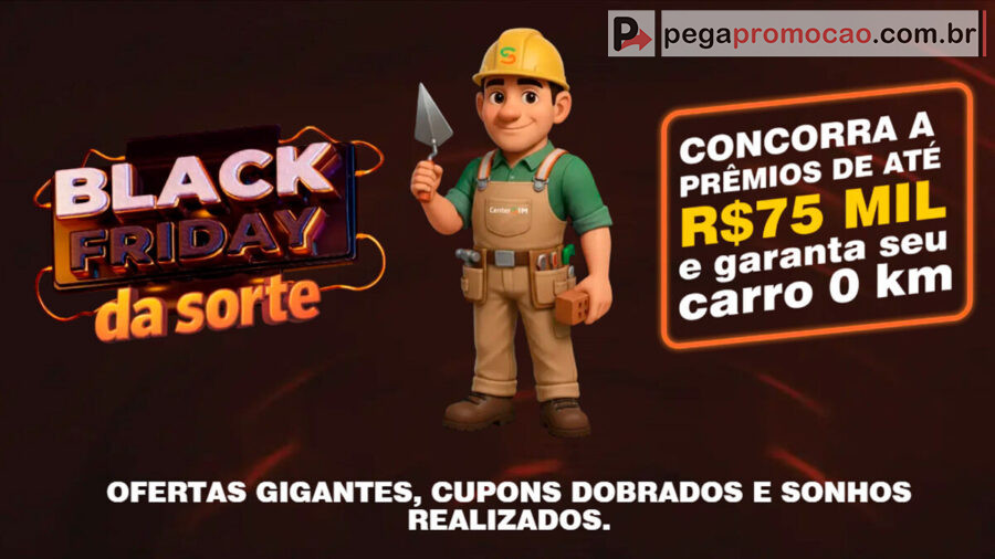 Banner da Promoção Black Friday Da Sorte Center Sim 2025