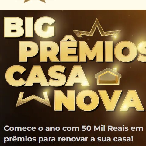 Banner quadrado da Promoção BIG PRÊMIOS CASA NOVA Record 2025