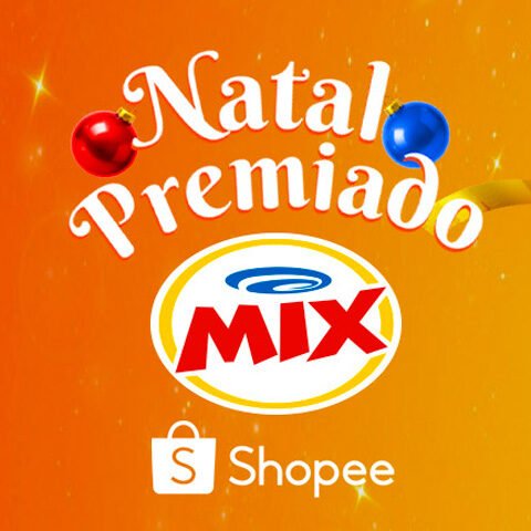 Banner quadrado da Promoção Natal Premiado - Mix E Shopee