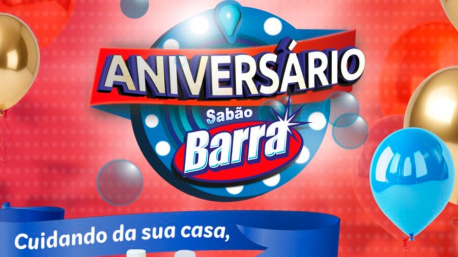 Banner da Promoção Aniversário Sabão Barra
