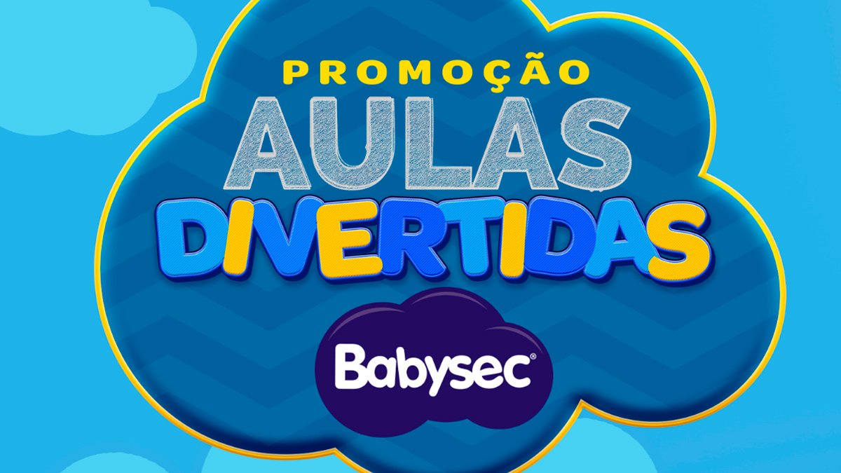 Banner da Promoção Babysec Aulas Divertidas