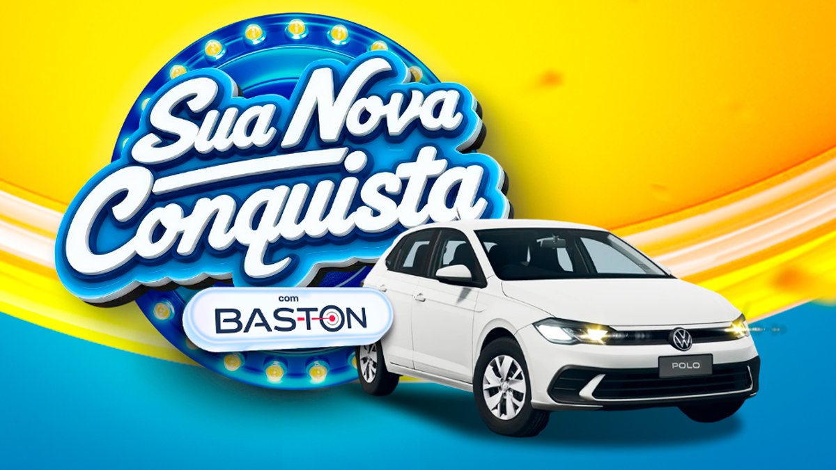 Banner da Promoção Sua Nova Conquista com Baston