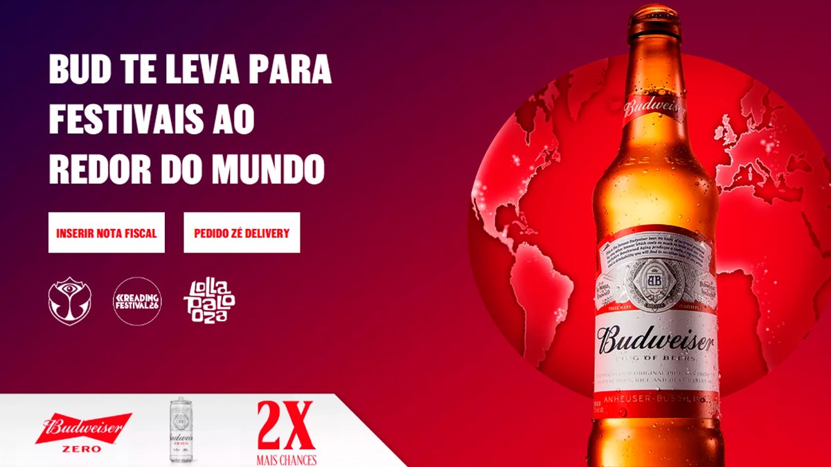 Banner da Promoção Budweiser Bud Tour