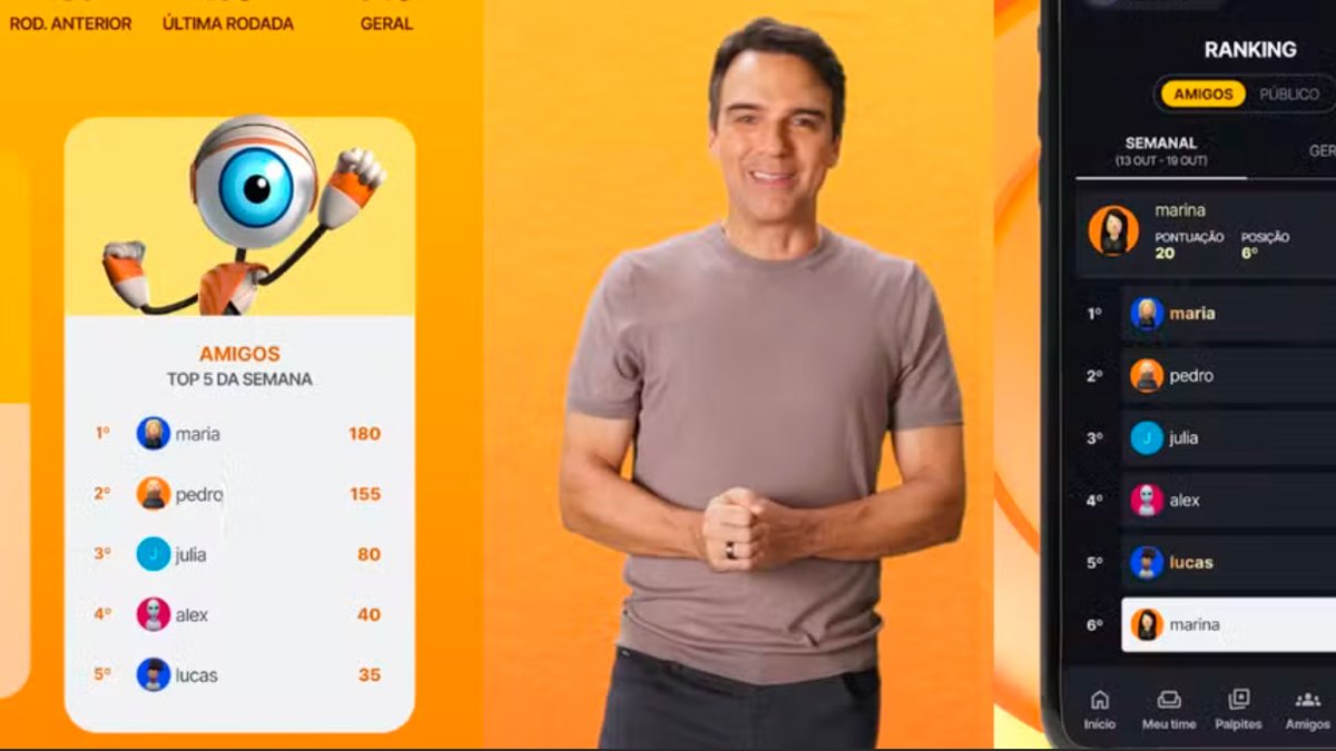 Banner da Promoção Cartola BBB 2026