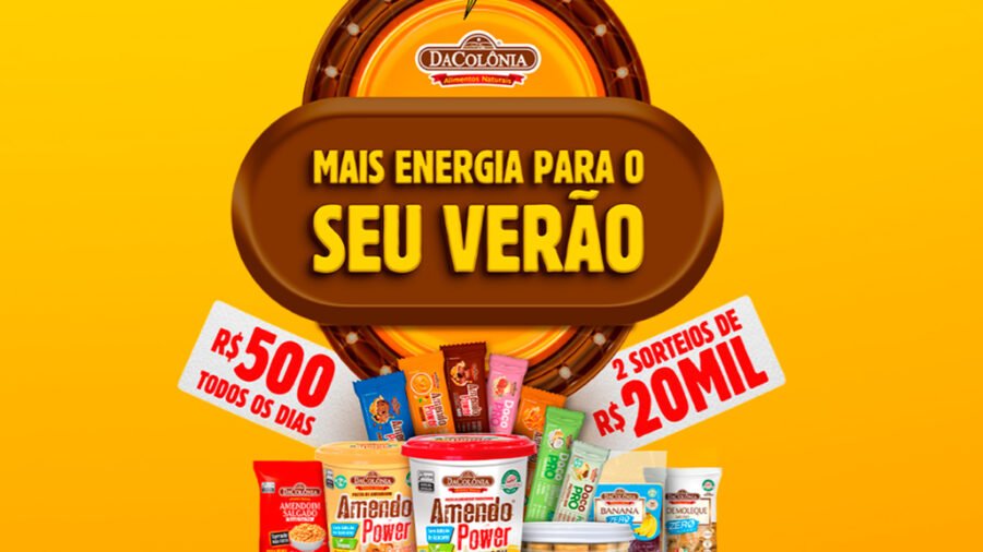 Banner da Promoção Dacolônia Mais Energia para o Seu Verão