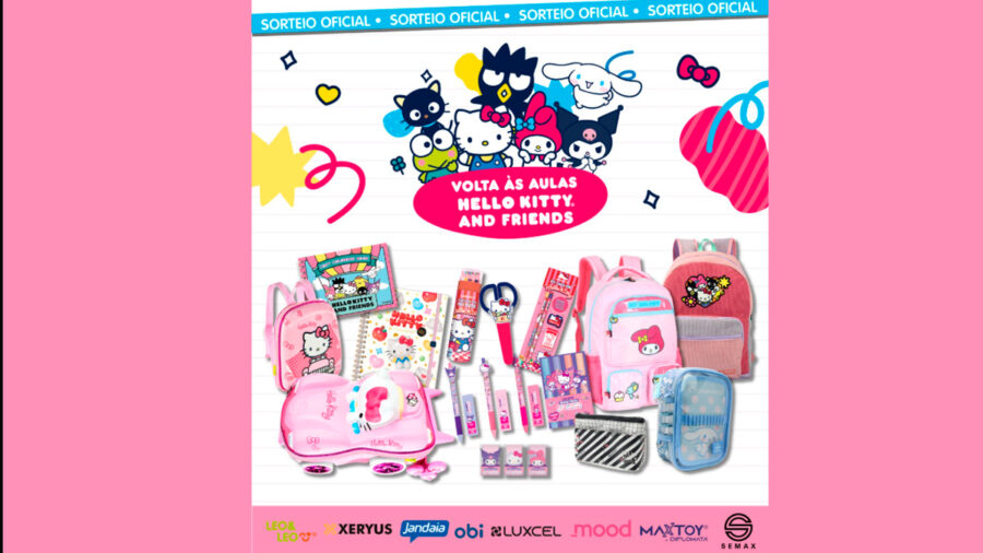 Banner da Promoção Hello Kitty Volta às Aulas