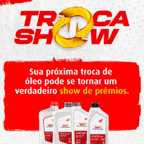 Banner quadrado da Promoção Troca Show Honda